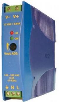 AC/DC DIN -kisko teholähde 18W 24VDC 0,75A          