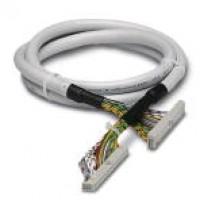 Round cable set, with two 14-pos. socket strips (1:1