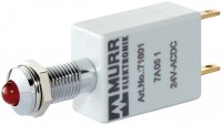 Merkkilamppu 8mm led pun/vihr 24VDC IP40            